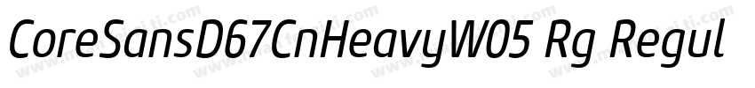 CoreSansD67CnHeavyW05 Rg Regular字体转换